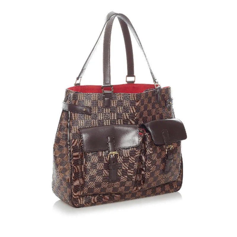 Medium - sized Louis Vuitton tote bags for work and shoppingLouis Vuitton Damier Ebene Uzes 36321)