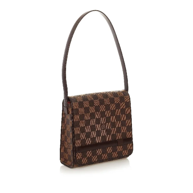 Louis Vuitton handbags with a beaded trim for a touch of glamourLouis Vuitton Damier Ebene Tribeca Mini (34353)