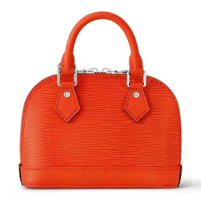 Louis Vuitton Twist bags with a contrast - colored interior for visual interestLouis Vuitton LV Women Nano Alma Handbag Minnesota Orange Epi Grained Cowhide Leather