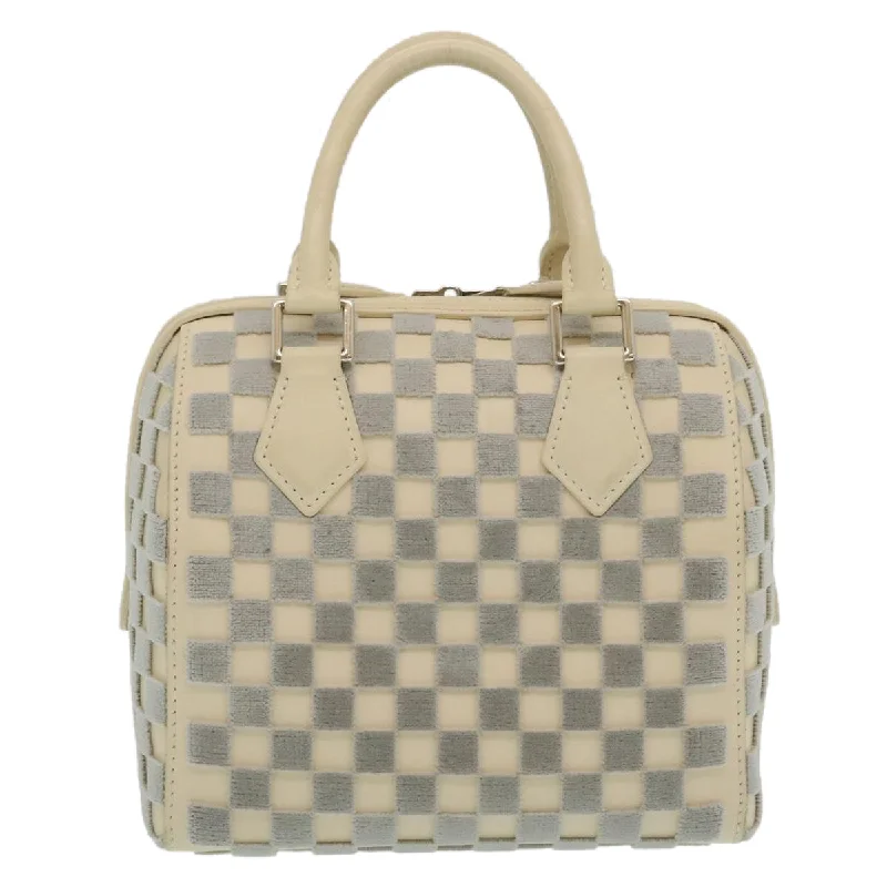 Louis Vuitton Twist bags with a snakeskin - effect panel for a bold lookLOUIS VUITTON Damier Cubic Speedy Cube PM Hand Bag White M48909 LV Auth 29243A