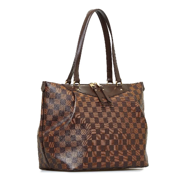 Louis Vuitton bags with a chain - link trim and a leather body for a modern edgeLouis Vuitton Damier Ebene Westminster GM (TRnMJv)