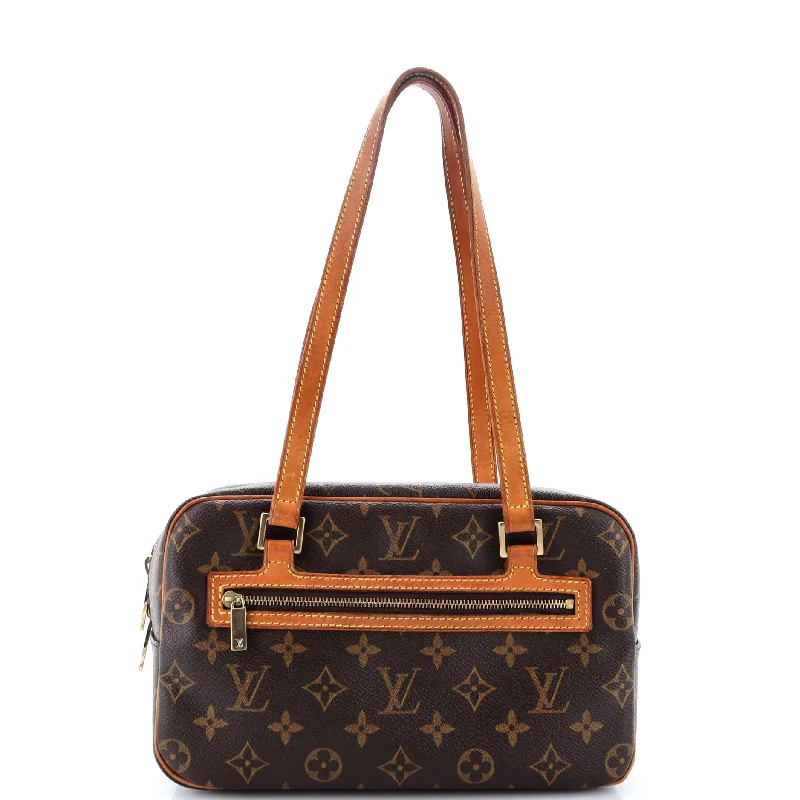 Louis Vuitton Alma bags with a leather - wrapped handle for a luxurious feelCite Handbag Monogram Canvas MM