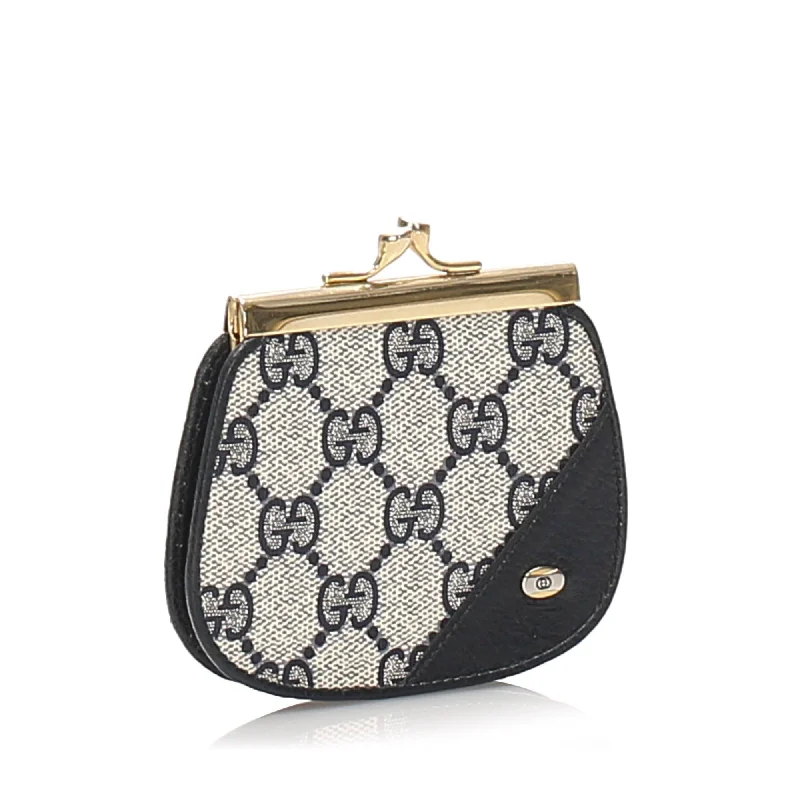 Women Gucci Sylvie bags with a detachable ribbon detailGucci GG Supreme Coin Pouch (22426)