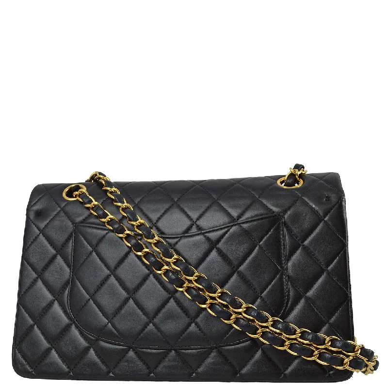 Chanel Designer Handbag with Unique DesignChanel 2000-2001 Black Lambskin Medium Classic Double Flap Bag