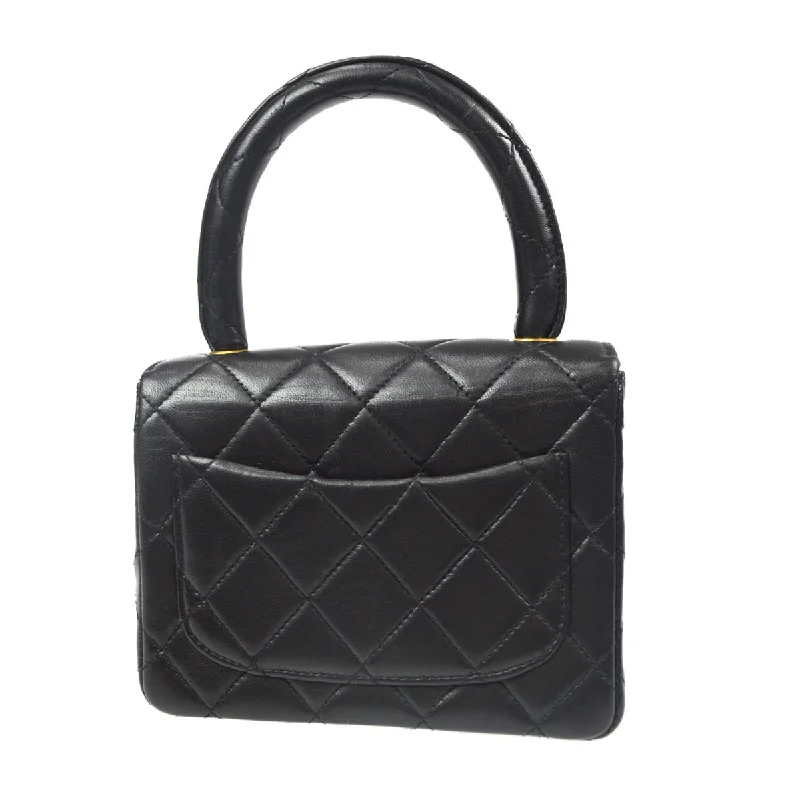 Chanel Designer Handbag with Unique DesignChanel 1994 Classic Flap Handbag Micro Black Lambskin