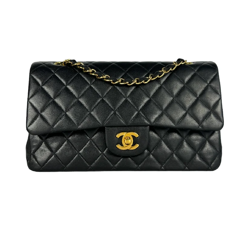 Chanel Colorful Handbag for Spring OutfitsChanel Classic Double Flap Medium Black Lambskin Gold