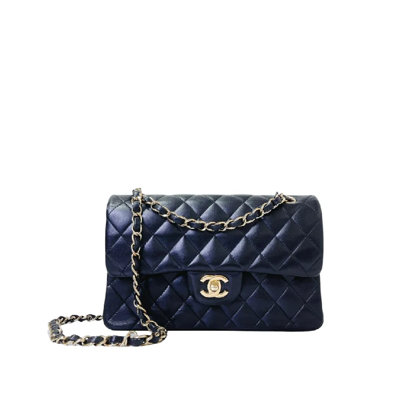 Chanel Luxury Handbag for High - End EventsClassic Double Flap Lambskin Small in Black GHW