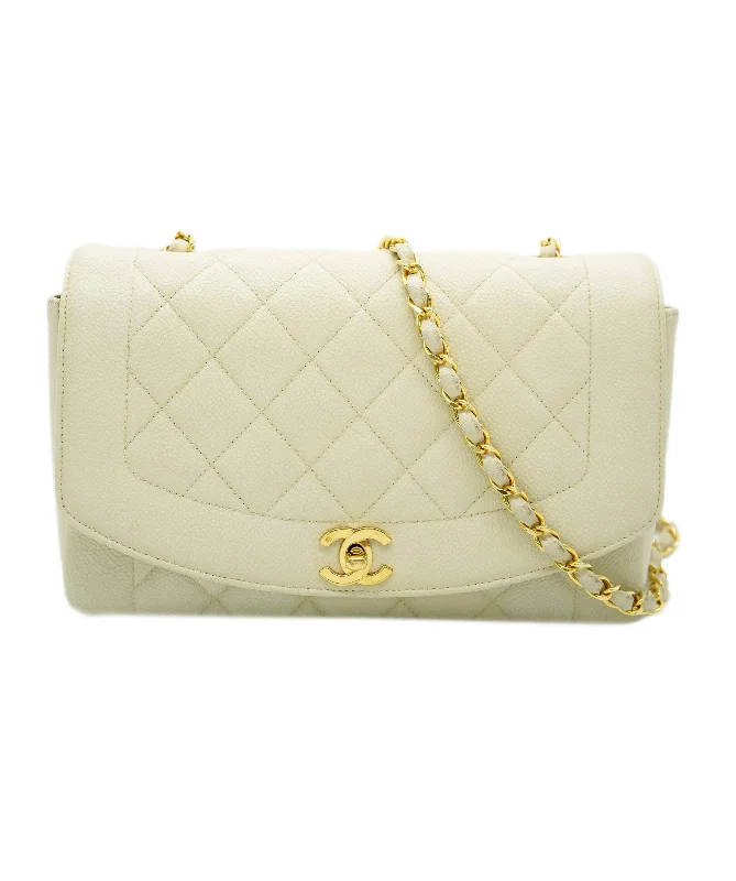 Chanel Lightweight Handbag for Daily ErrandsChanel Vintage Diana Medium Cream Caviar GHW #2 90249038 DBXS0668