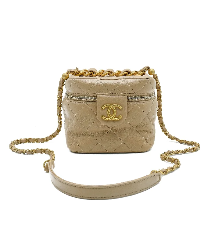 Chanel Chain Strap Handbag for Everyday UseChanel Beige Vanity Box Bag RJC2239