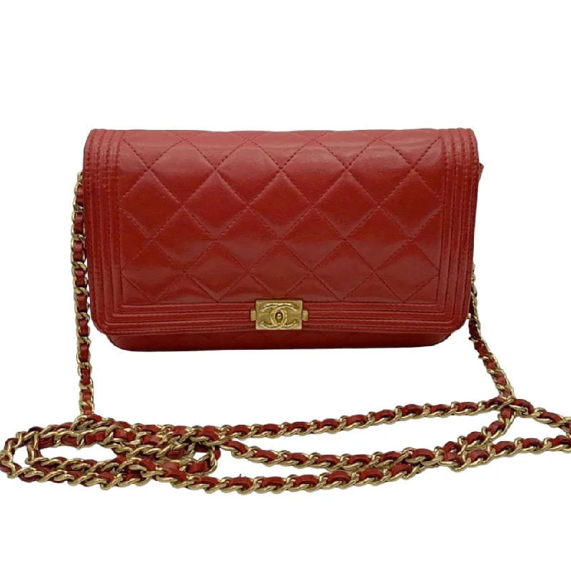 Chanel Limited Edition Handbag for CollectorsChanel Boy WOC Red Lambskin GHW #22 SKC1608