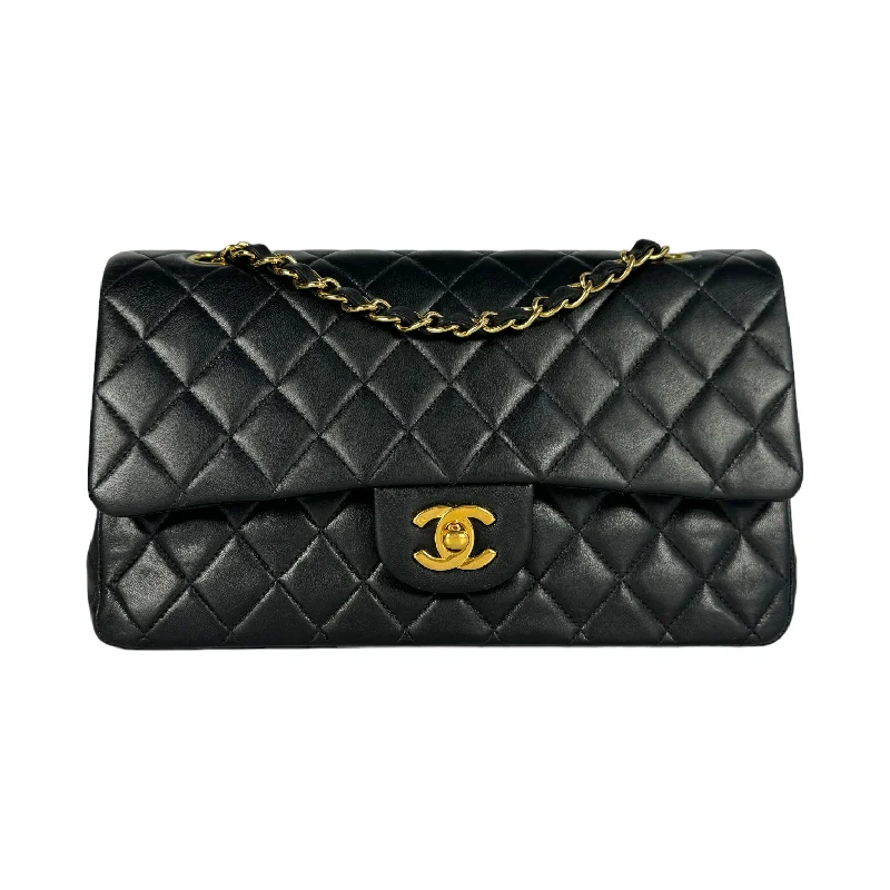 Chanel Luxury Handbag for High - End EventsChanel Classic Double Flap Medium Black Lambskin Gold