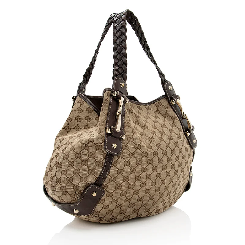 Ladies Gucci Dionysus bags with a star - shaped charmGucci GG Canvas Pelham Medium Shoulder Bag (SHF-18596)