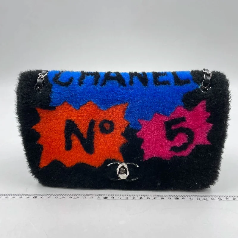 Chanel New Arrival Handbag with Gold HardwareChanel 2014 SUPERMARKET Pop Art No.5 Shearling Medium 25cm Flap Bag