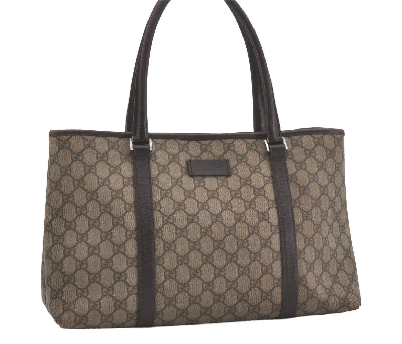 Ladies Gucci Dionysus bags with a star - shaped charmAuthentic GUCCI Vintage Shoulder Tote Bag GG PVC Leather 114595 Brown 8267I