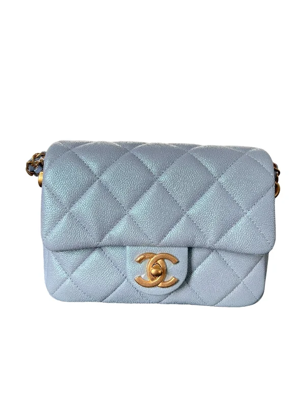 Chanel Colorful Handbag for Spring OutfitsChanel Seasonal Baby Blue Caviar Flap Mini Matte GHW SYCY233