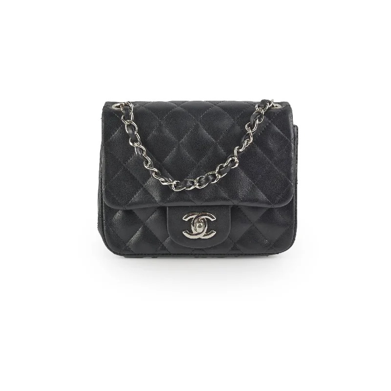 Chanel Chain Strap Handbag for Everyday UseChanel Classic Flap Square Lambskin Black