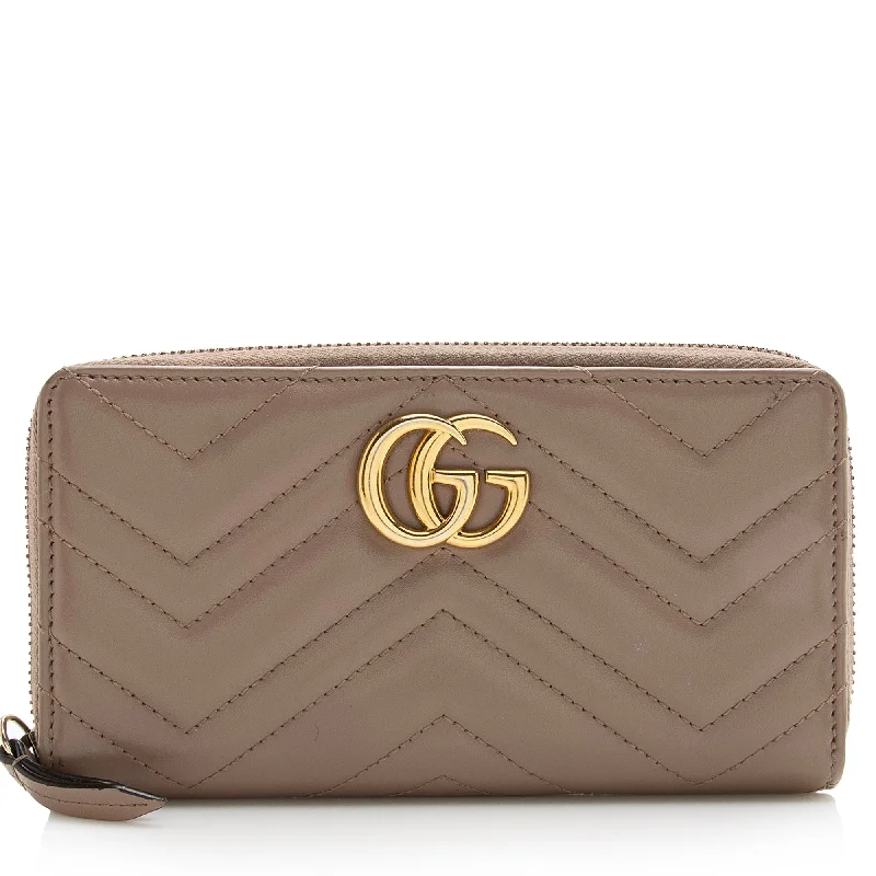 Gucci backpacks for women with a padded laptop compartmentGucci Matelasse Leather GG Marmont Zip Wallet