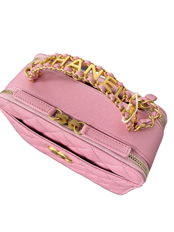 Chanel Lightweight Handbag for Daily ErrandsChanel Script Top Handle Vanity Pink Matte GHW SYCY227