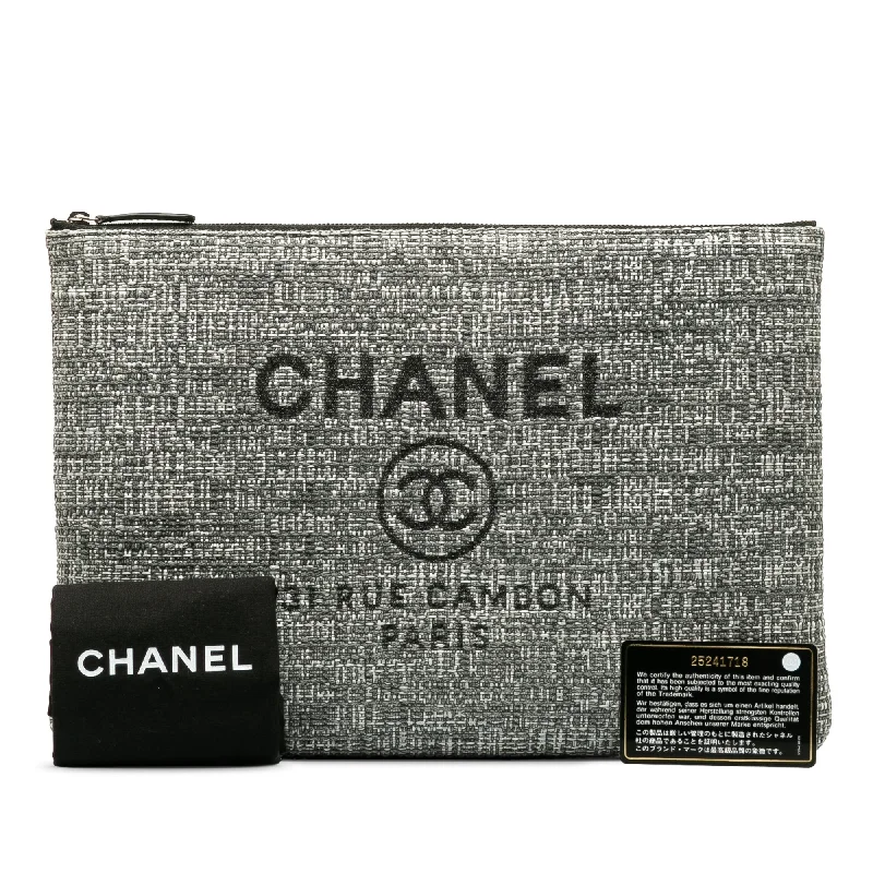 Chanel Limited Edition Handbag for CollectorsChanel Deauville O'Case Grey Canvas