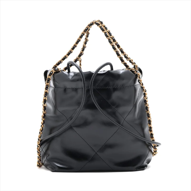 Chanel Medium Tote Bag for Office LadiesChanel 22 Mini Leather Chain Shoulder Bag Black G  AS3980