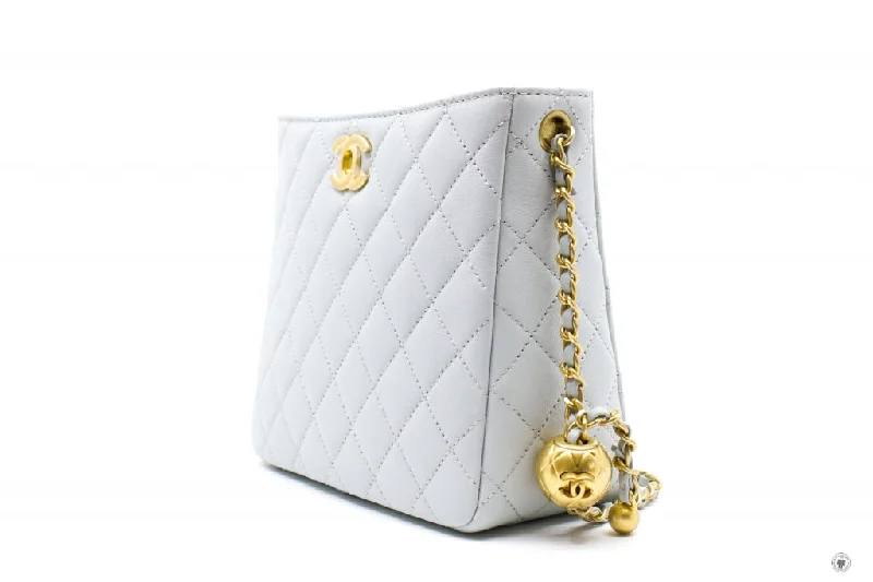 Chanel Limited Edition Handbag for CollectorsChanel 23C Pearl Crush Hobo Ice Blue Calfskin Shoulder Bags Gbhw