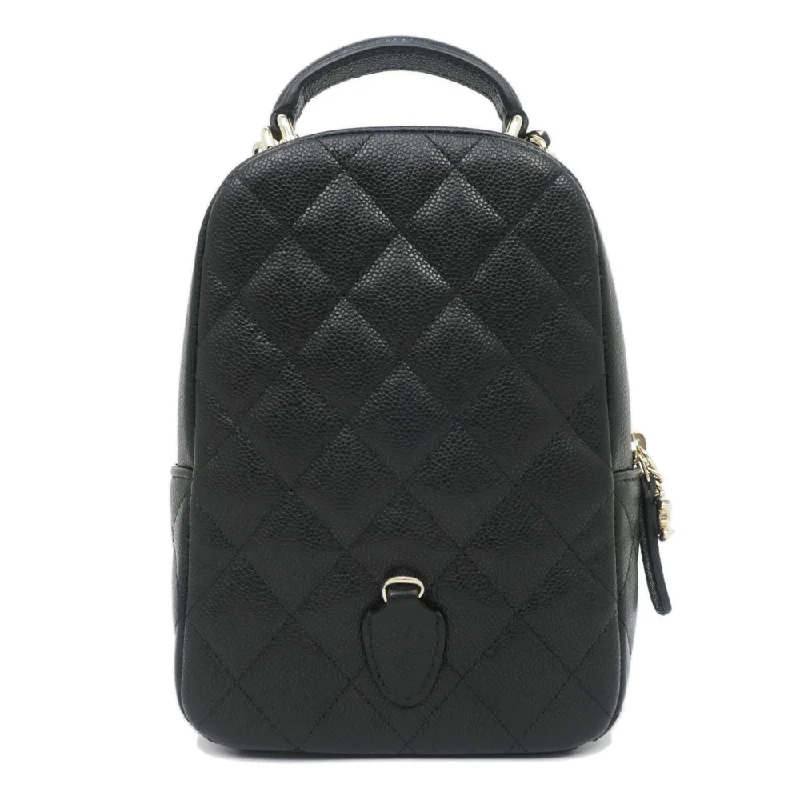 Chanel Black Handbag for Business MeetingsCHANEL 3WAY Backpack Mini Matrasse BK Black Caviar S Rucksack Shoulder Bag  Handbag