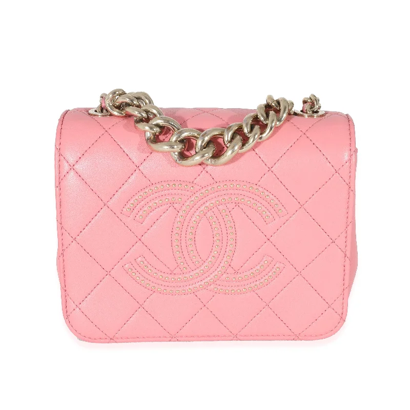 Chanel Quilted Leather Shoulder Bag for FashionistasChanel Pink Quilted Calfskin Beauty Begins Flap Bag