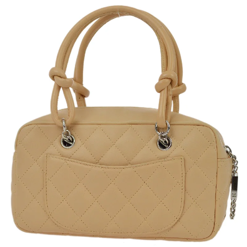 Chanel All - Match Handbag for Versatile StylingChanel Beige Calfskin Cambon Ligne Handbag