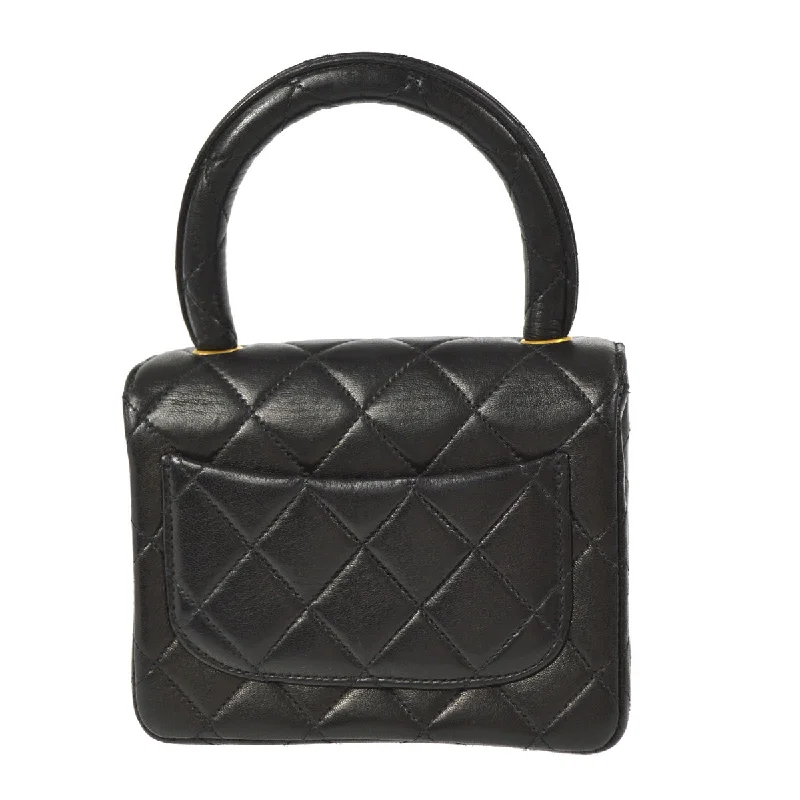 Chanel All - Match Handbag for Versatile StylingChanel 1994 Classic Flap Handbag Micro Black Lambskin