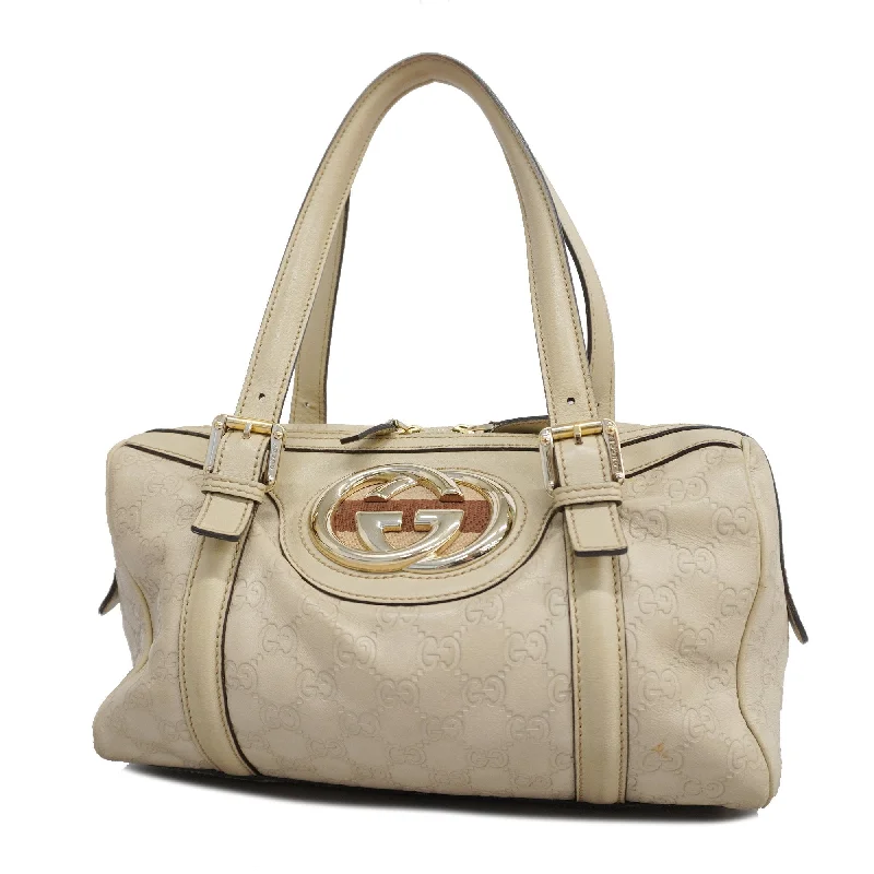 Gucci handbags for women with a back - zip pocketGuccissima 170009 Women's Leather Tote Bag Ivory