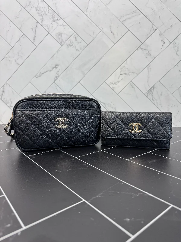 Chanel Limited Edition Handbag for CollectorsChanel Black Cavier Quilted Waist Bag