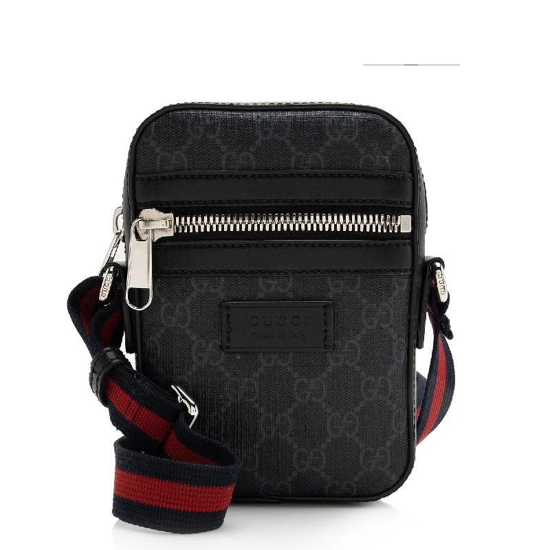 Women Gucci bags with a detachable mobile phone holderGucci GG Supreme Canvas Mini Messenger Bag