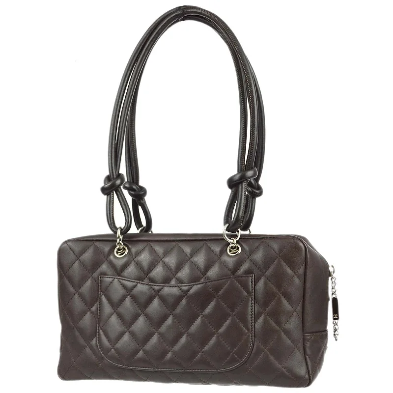 Chanel Medium Tote Bag for Office LadiesChanel 2005-2006 Brown Calfskin Cambon Ligne Bowling Bag