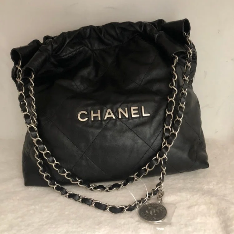 Chanel Luxury Handbag for High - End EventsChanel 22 Chain Hobo Quilted Calfskin Small