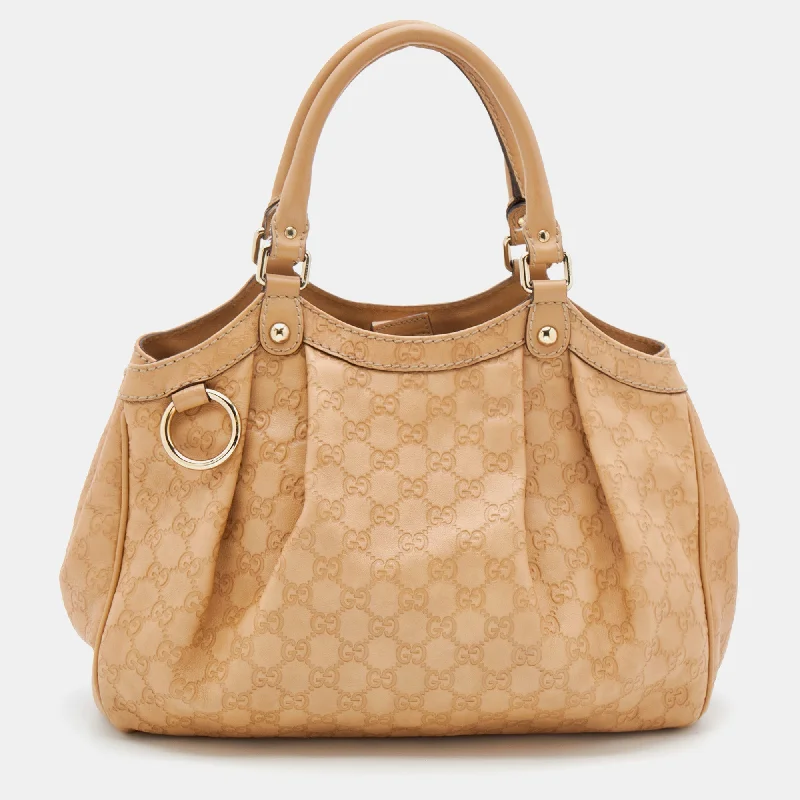 Gucci Dionysus bags for women with tiger - head claspsGucci Beige Guccissima Leather Medium Sukey Tote