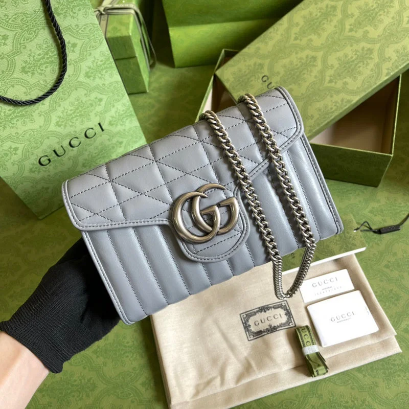 Women Gucci bags with a zip - around closure for securityWF - Gucci Bags - 1894