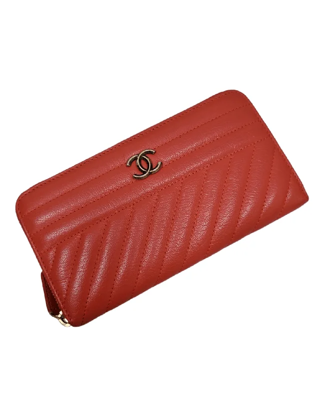 Chanel New Arrival Handbag with Gold HardwareChanel Zip Wallet Red Calfskin RHW SKC1221