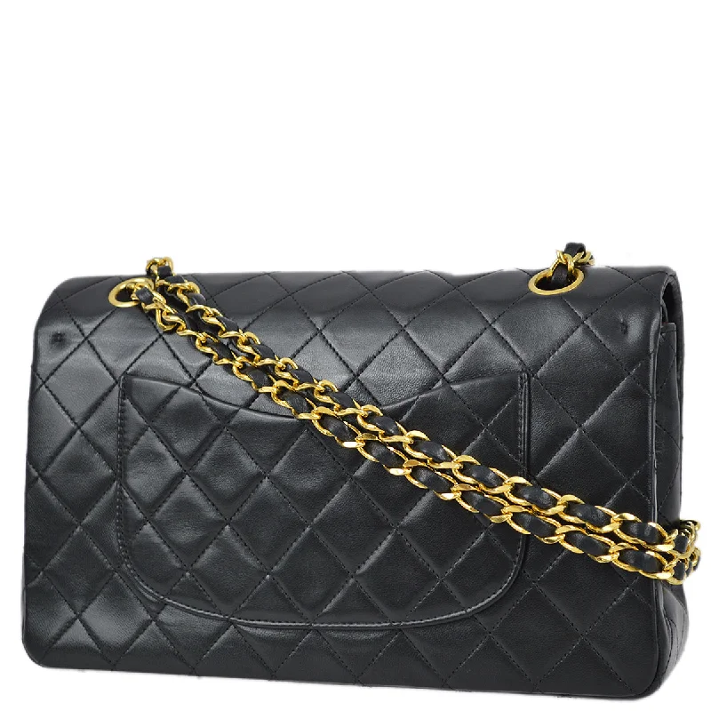 Chanel Limited Edition Handbag for CollectorsChanel 1989-1991 Black Lambskin Medium Classic Double Flap Bag