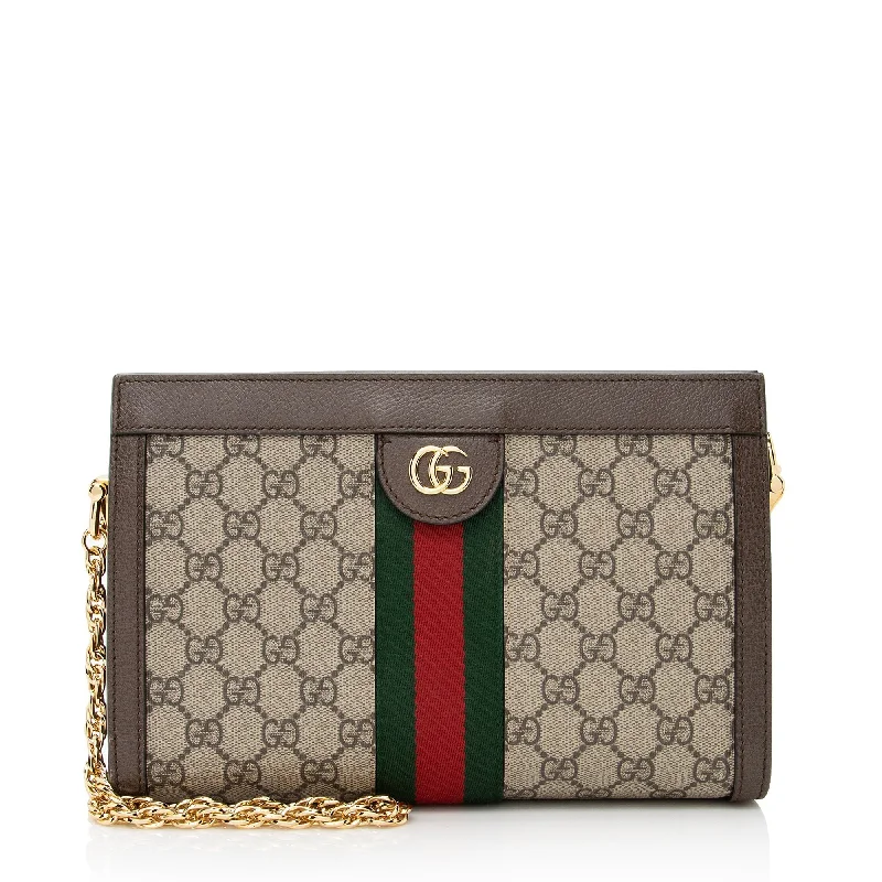 Ladies Gucci Dionysus bags with a chain - link shoulder strapGucci GG Supreme Ophidia Small Chain Shoulder Bag