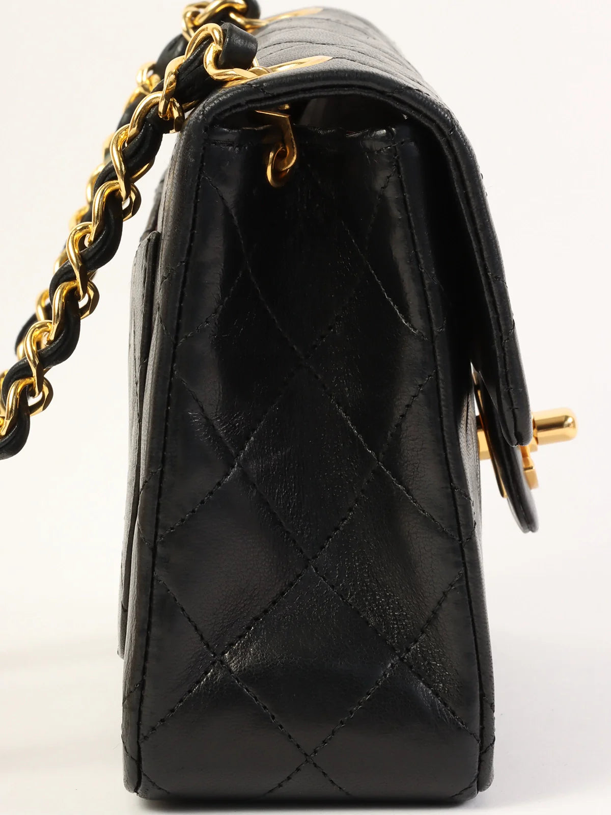 Chanel All - Match Handbag for Versatile StylingCHANEL Around 1990 Made Classic Flap Chain Bag Mini Black