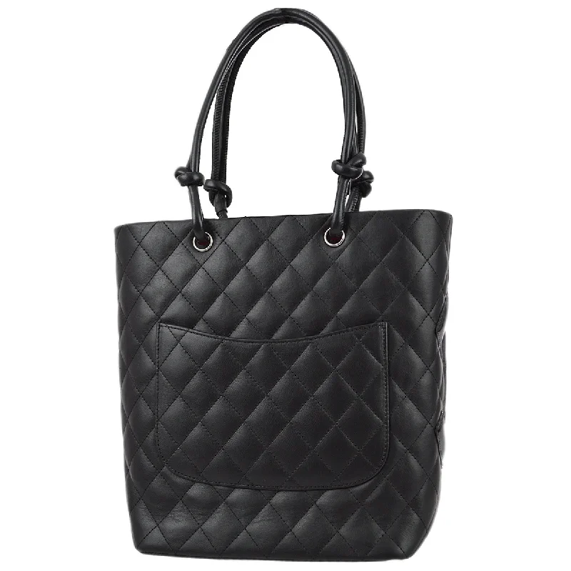 Chanel Vintage Inspired Handbag for Retro LoversChanel 2009-2010 Black Calfskin Cambon Ligne Tote Handbag