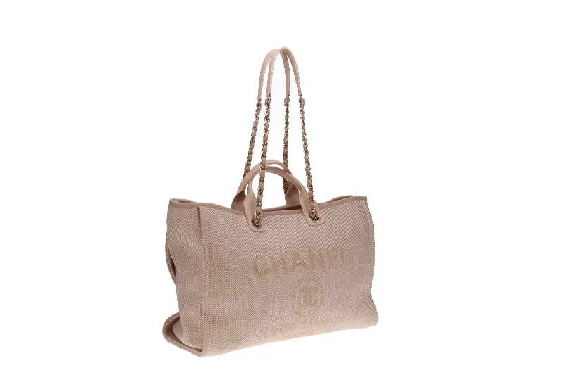 Chanel Vintage Inspired Handbag for Retro LoversChanel Large Deauville Tote Pale Pink RRP €4900