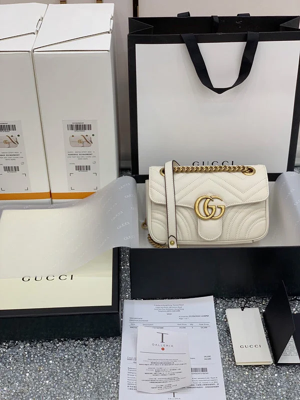 Women Gucci bags with a front - zip pocket for small itemsWF - Gucci Bags - 278