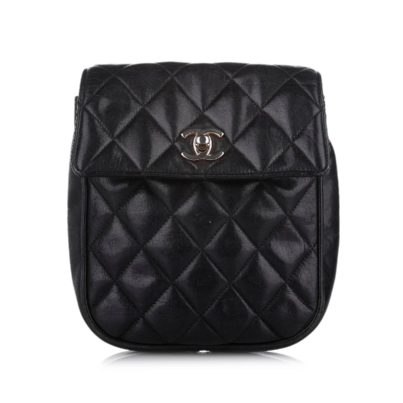 Chanel All - Match Handbag for Versatile StylingChanel CC Matelasse Lambskin Leather Crossbody Bag Black