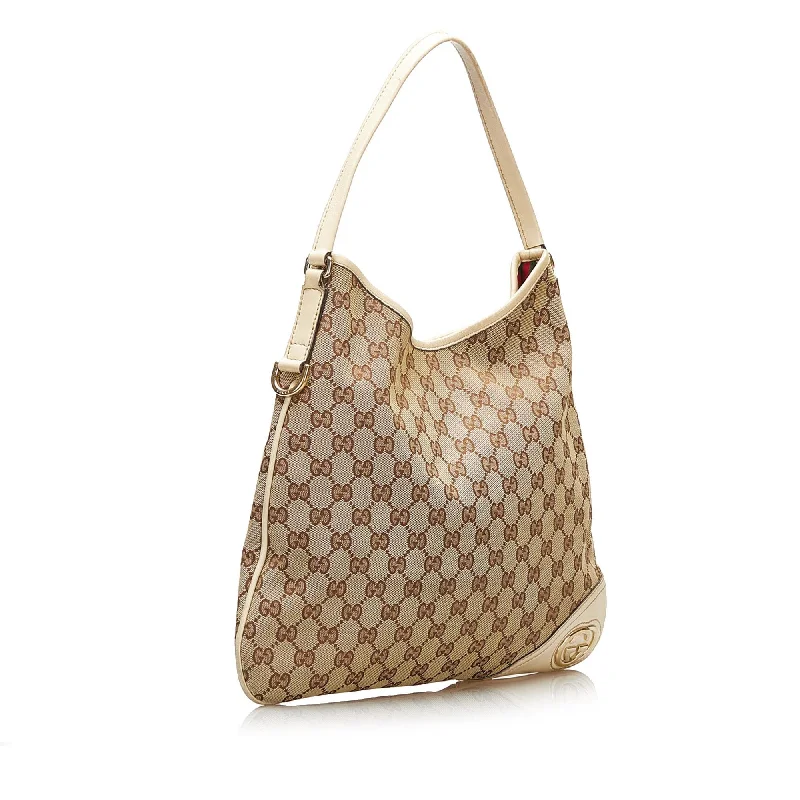 Ladies Gucci Dionysus bags with a detachable shoulder strapGucci GG Canvas New Britt Shoulder Bag (35620)