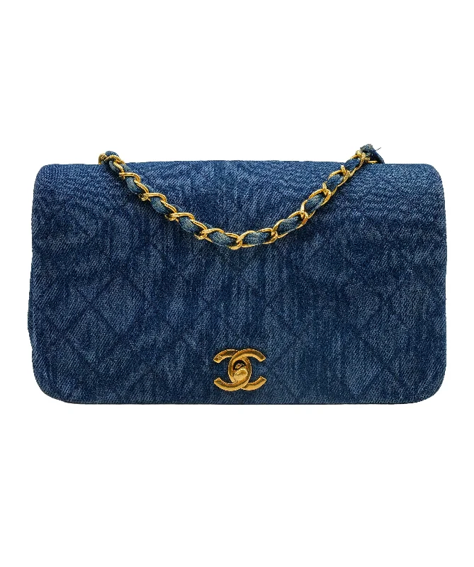 Chanel Limited Edition Handbag for CollectorsChanel Full Flap Blue Denim ASC5289