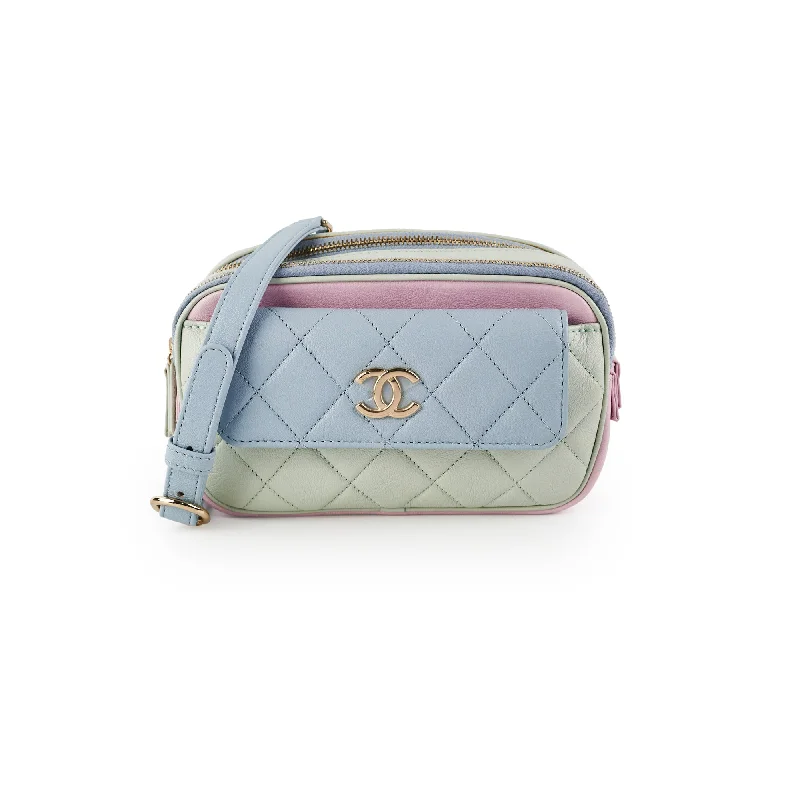 Chanel Classic Flap Bag for Evening PartyChanel Goatskin Quilted Waist Bag Pastel