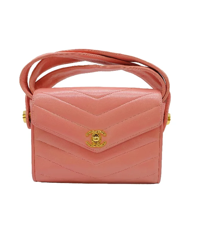 Chanel Colorful Handbag for Spring OutfitsChanel Pink Lambskin Chevron Flap B Pink Lambskin ASC5270