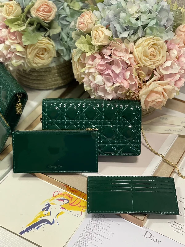 Fashion - forward Christian Dior tote bags for the modern womanChristian Dior Lady Pouch Green Handbags