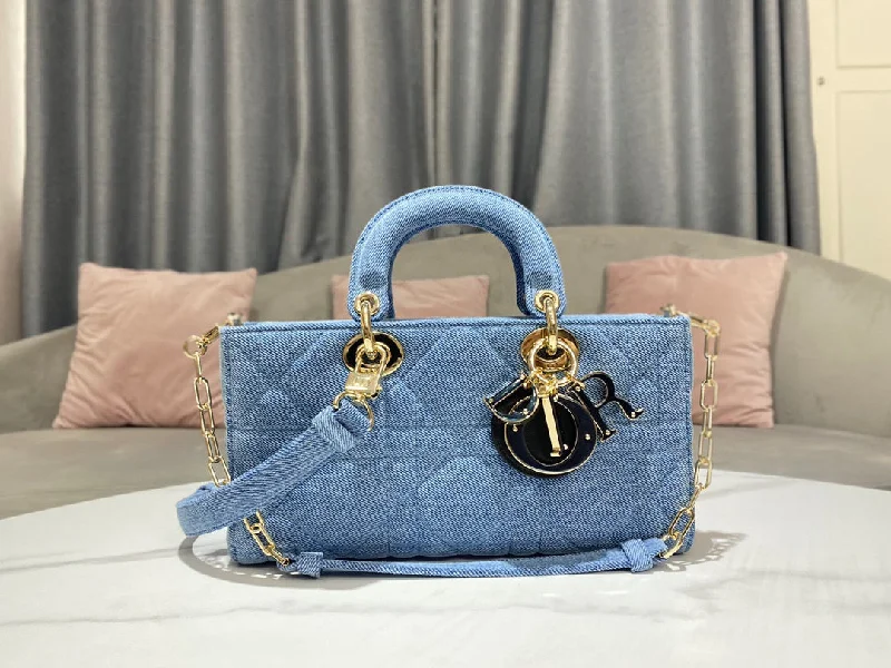 Christian Dior crossbody bags with a front - flap pocket for easy accessChristian Dior Lady D-Joy Bag Blue, For Women